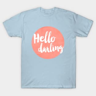 Hello Darling Coral T-Shirt